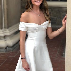 revolve Xxs white dress